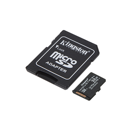 Kingston Industrial | Pamäťová karta Flash | 32GB | Pamäťová karta microSDHC UHS-I | Rýchlostná trie