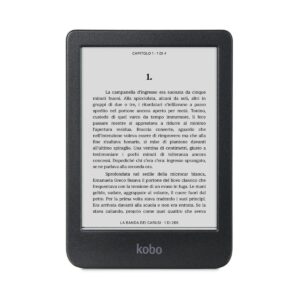 KOBO Čítačka elektronických kníh Rakuten Kobo Clara BW, dotyková obrazovka, 16 GB, Wi-Fi, čierna