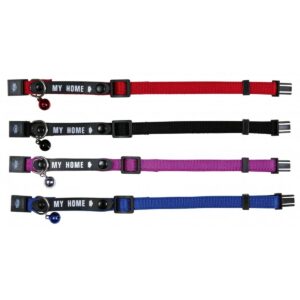 TRIXIE MY HOME TX-4180 obojok pre mačky so zvončekom a identifikačnou kartou