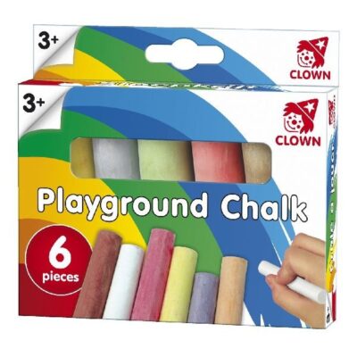 Klaunská krieda na chodník 6 ks