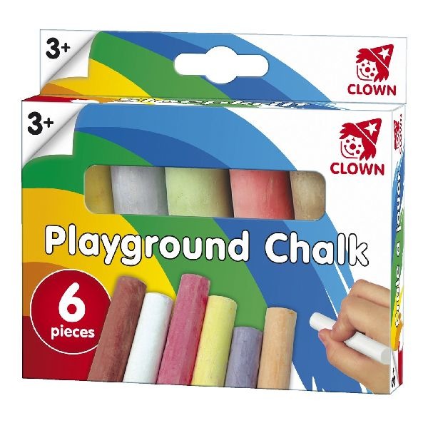 Klaunská krieda na chodník 6 ks