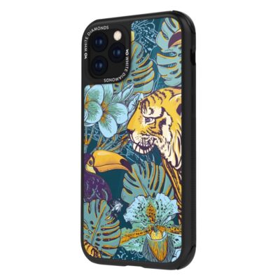 White Diamonds Kryt s bielymi diamantmi Jungle Tiger iPhone 11