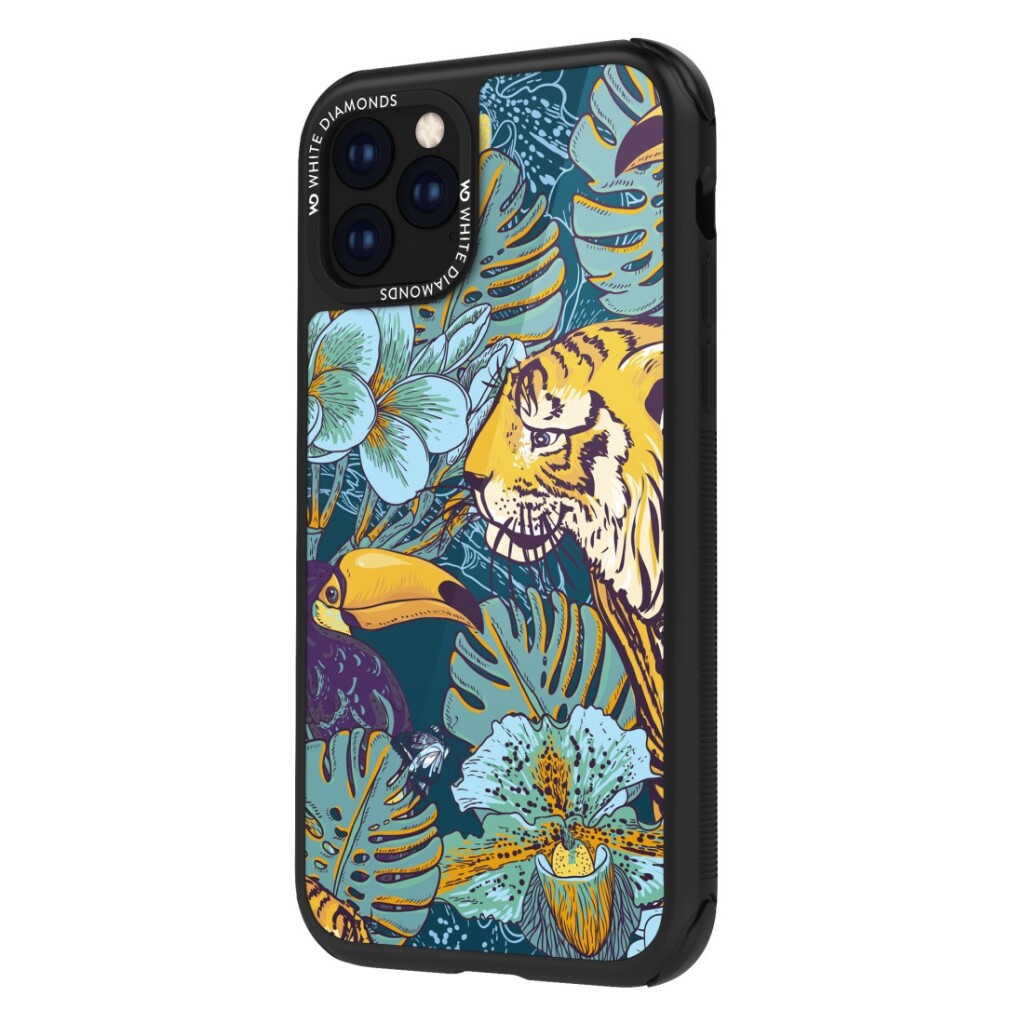White Diamonds Kryt s bielymi diamantmi Jungle Tiger iPhone 11