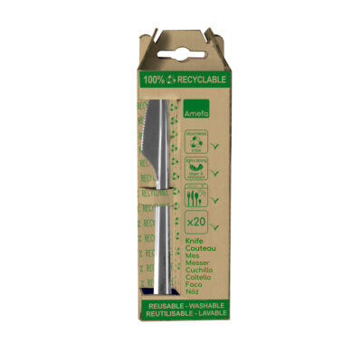 Jednorazové stolové nože Amefa Leaves 20 ks