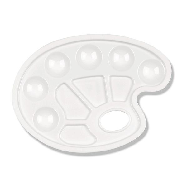 Paleta na maľovanie Stylex z bieleho plastu