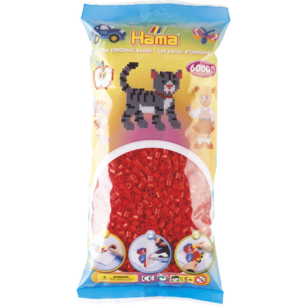 Hama Strijkkralen Hama nažehľovacie korálky 6000 ks červené