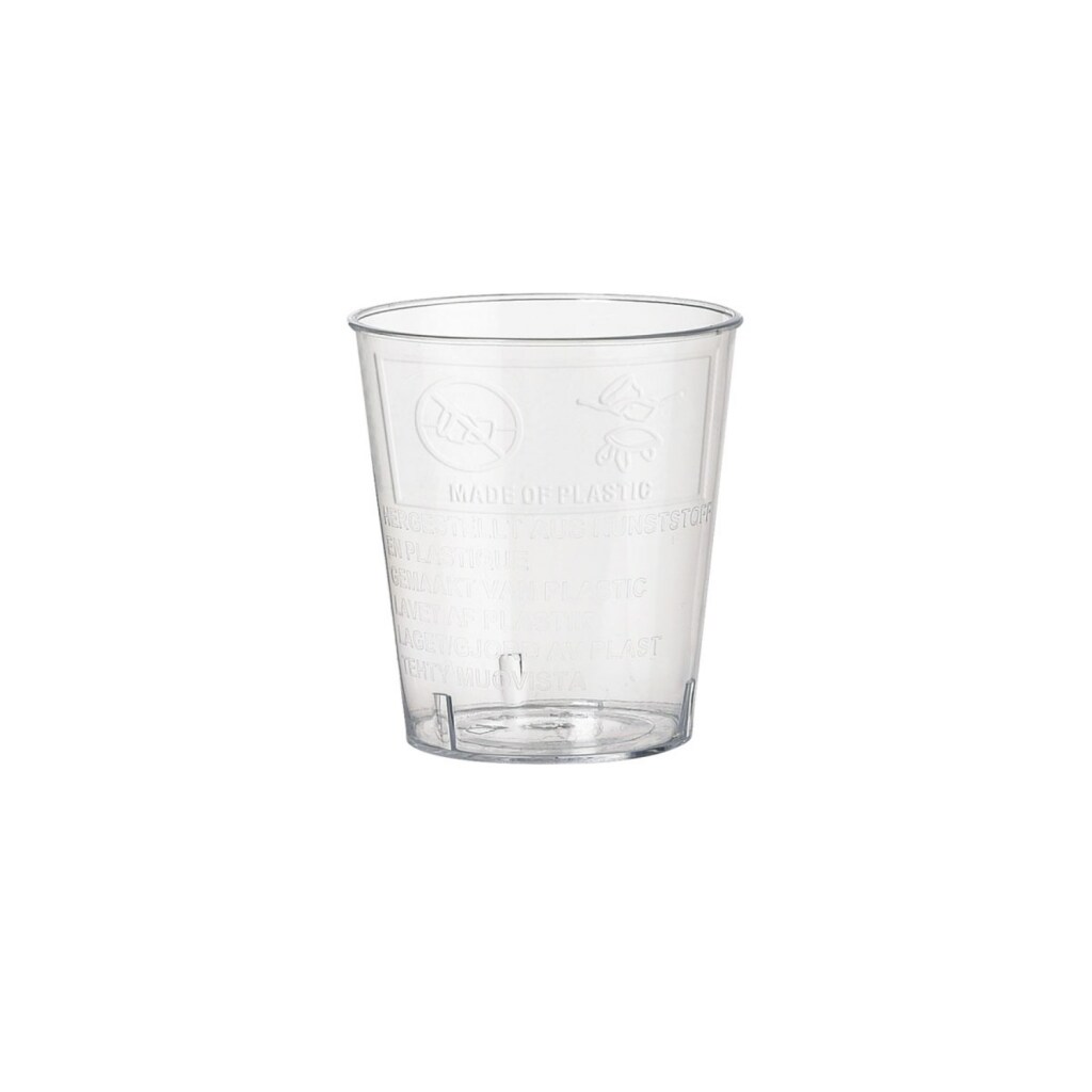 Jednorazové panáky Duni 30 ml 20 ks Transparentné