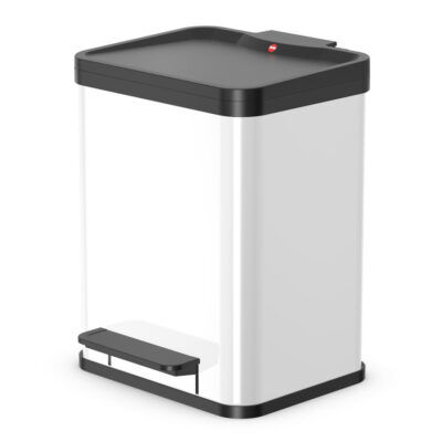 Hailo 0622-230 ECO Duo pedálový kôš M biely