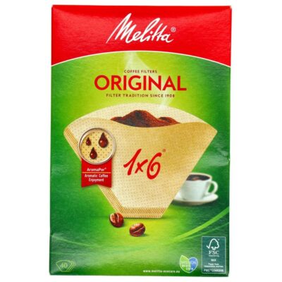 Filtre Melitta 1×6 40 ks hnedá