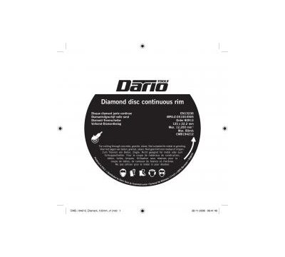 Dario Tools Diamantový brúsny kotúč Vol.R. 125 mm