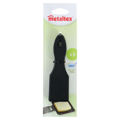 Metaltex Gurmánske špachtle 14 cm 6 ks čierna/nylon