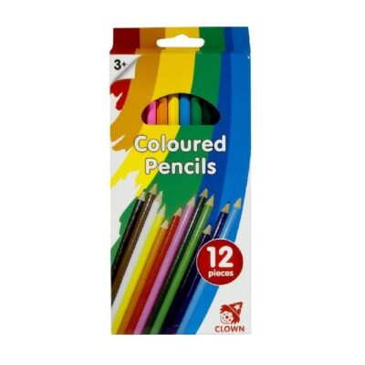 Clown Klaunské dlhé farebné ceruzky 12 ks