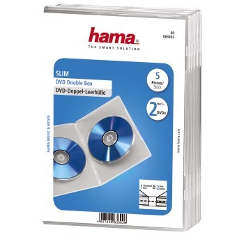 Hama Dvojitý DVD obal Transparentný 5 ks