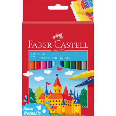 Umývateľné kartónové puzdro Faber Castell FC-554201 12 ks.