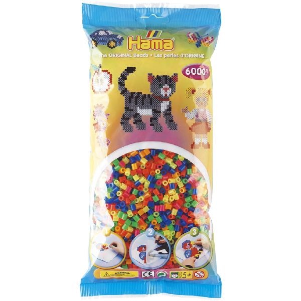 Hama Strijkkralen Hama 20551 Nažehľovacie korálky Neon 6000 ks