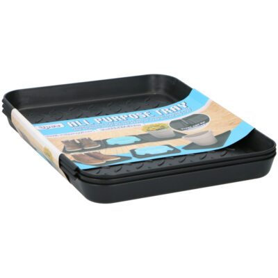 Tom Multifunkčné koše 35×27,5×3 cm 3 ks Čierna