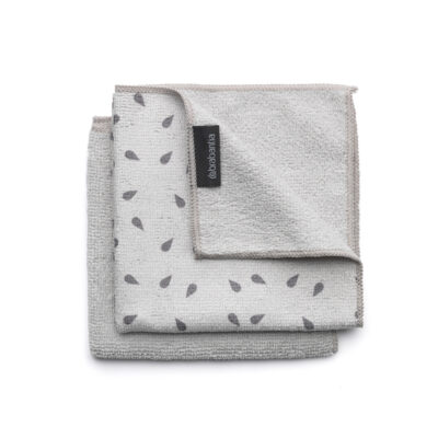 Súprava 2 utierok Brabantia z mikrovlákna 30×30 svetlošedá