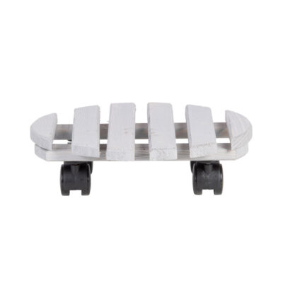 Drevený vozík na rastliny Esschert Design 28,4 cm sivý