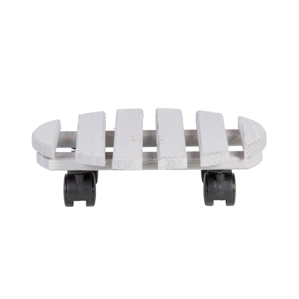 Drevený vozík na rastliny Esschert Design 28,4 cm sivý