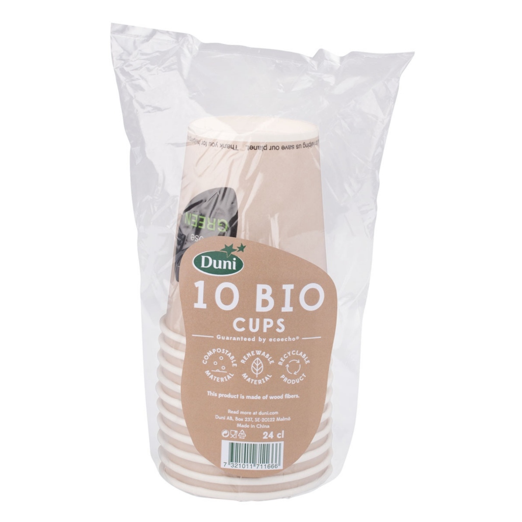 Jednorazové poháre Duni Bio Vybrali ste si zelené 240 ml 10 ks