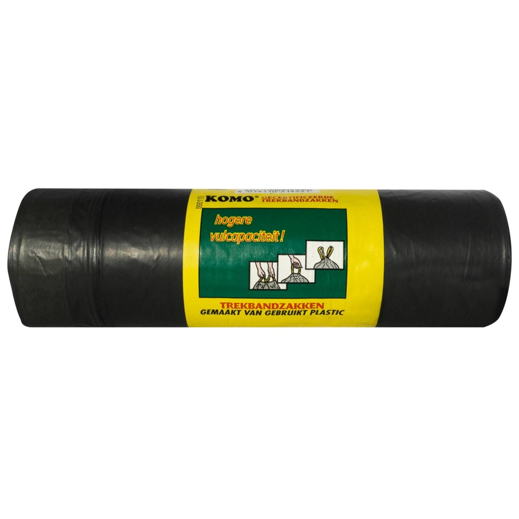 Basic Komo odpadové vrecia so šnúrkou 60x80 cm Čierna