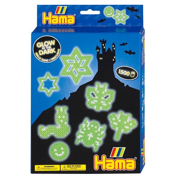 Hama 3414 Glow In Dark Set nažehľovacích korálikov 1500 ks