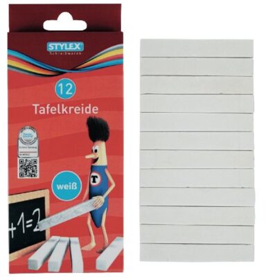 Stylex Blackboard Chalk White 10 ks