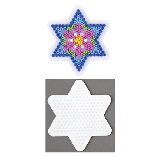 Hama Strijkkralen Hama Nažehľovacie korálky Základná doska Star Small White