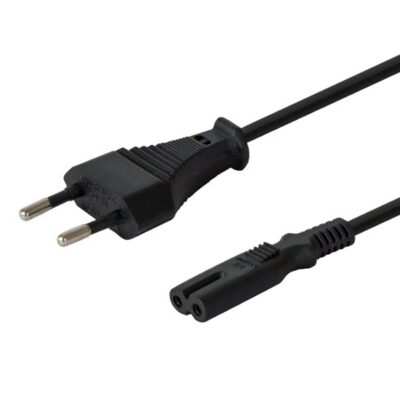 Napájací kábel Savio CL-100 čierny 1,8 m IEC typ E (3,4 mm 3,1 mm) IEC C7