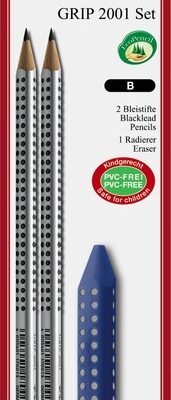 Faber Castell FC-185297 Pencil GRIP 2001 2 ks s gumou