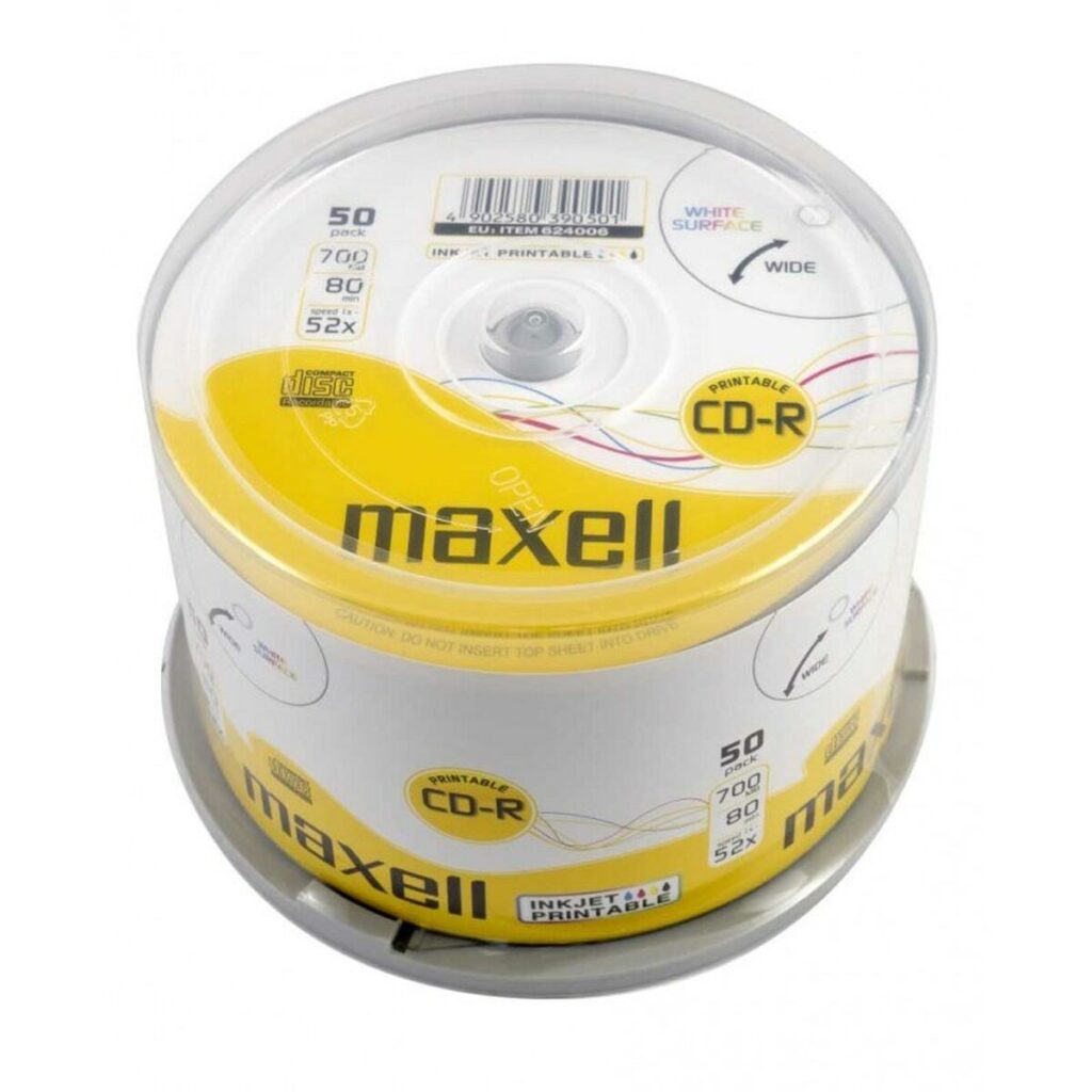 Maxell CD-R 80/700MB XL 52x 50p 50 ks