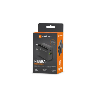 SIEŤOVÁ NABÍJAČKA NATEC RIBERA USB-A+USB-C 20W PD