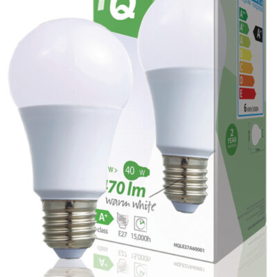 HQ Hqle27a60001 LED svietidlo A60 E27 6,5 W 470 Lm 2 700 K