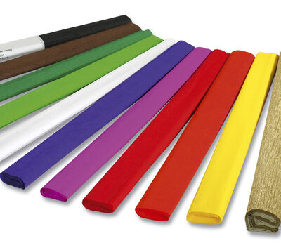 Folia FO-822134 krepový papier 50 cm x 2,5 m zmrštenie 10-krát červená