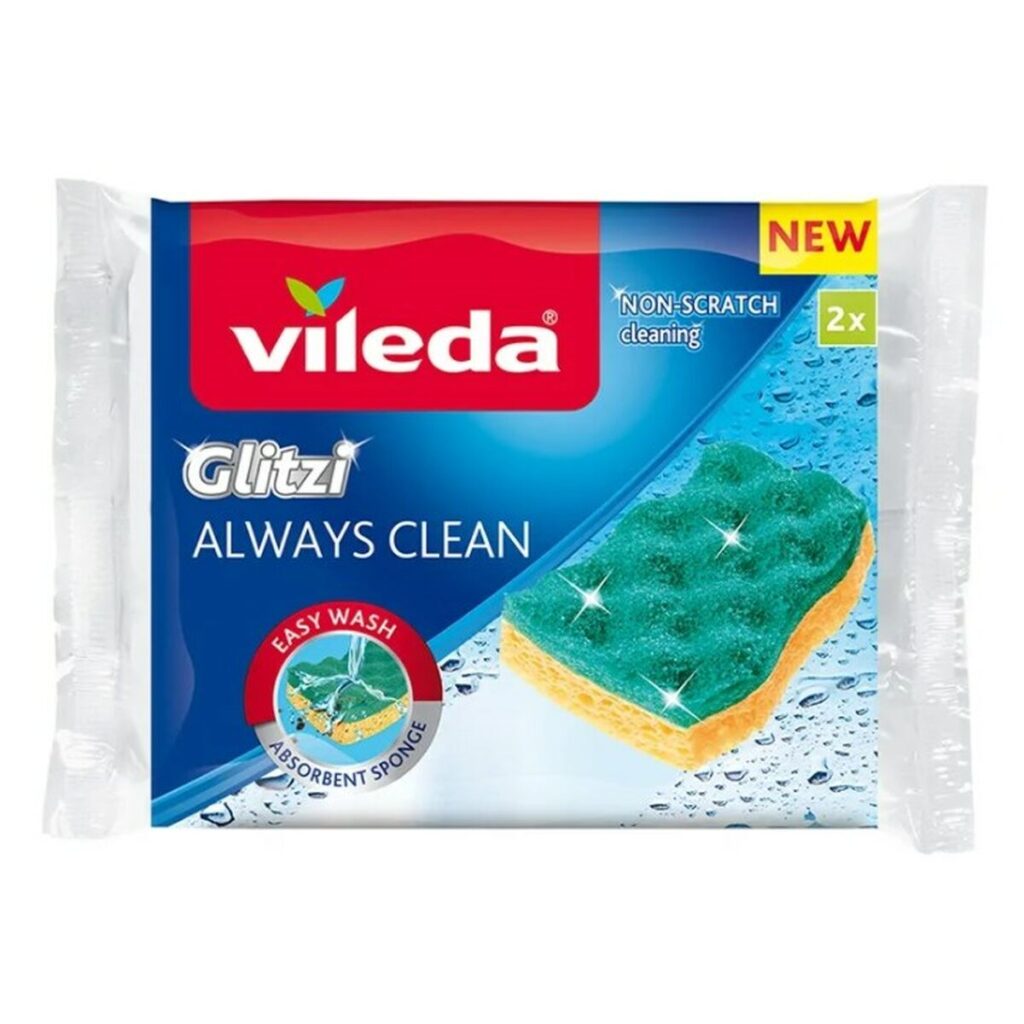 Viskózová špongia Vileda Glitzi Always Clean 2 ks.