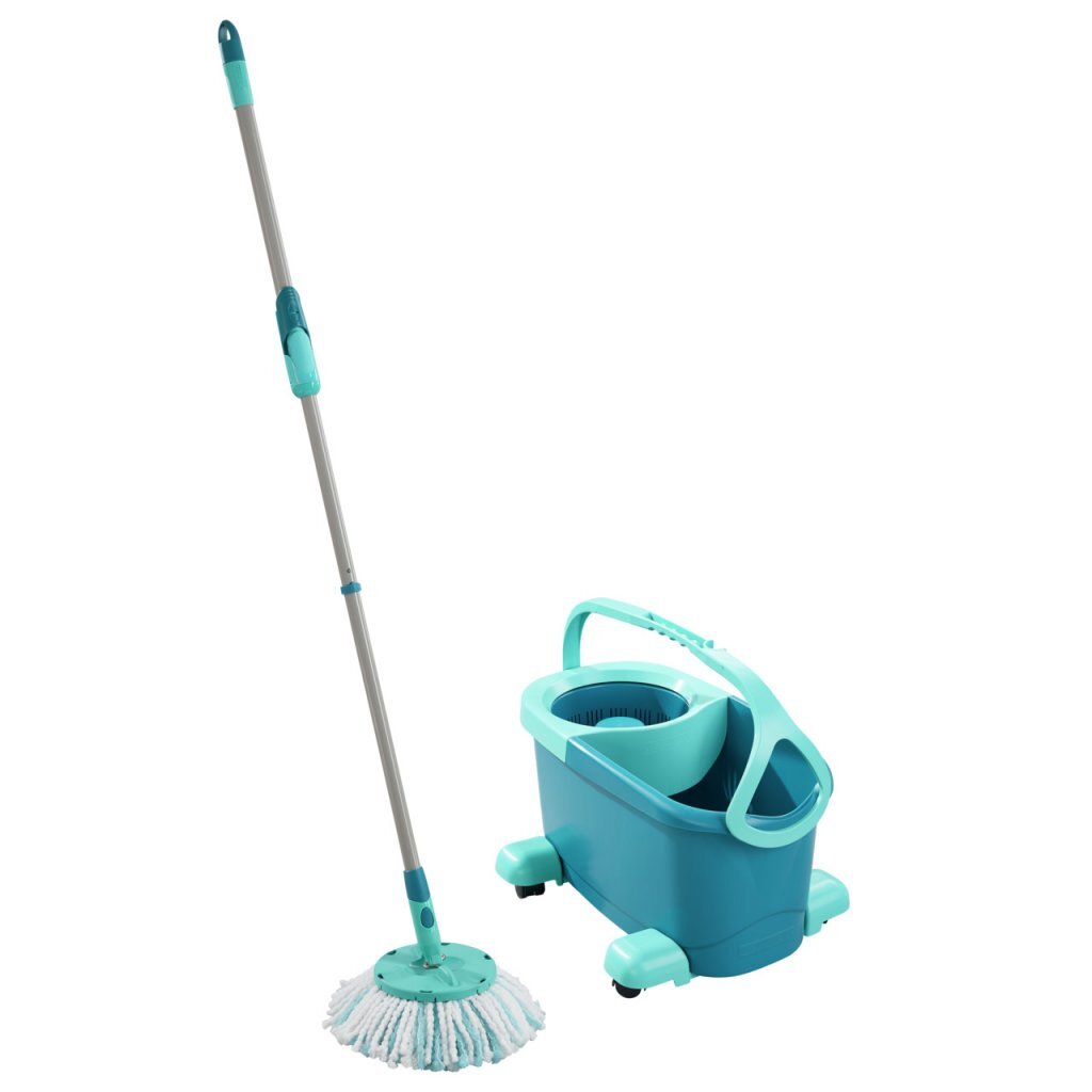 Mobilný mopovací systém/vedro LEIFHEIT Clean Twist Mop Ergo, jedna nádrž, modrá