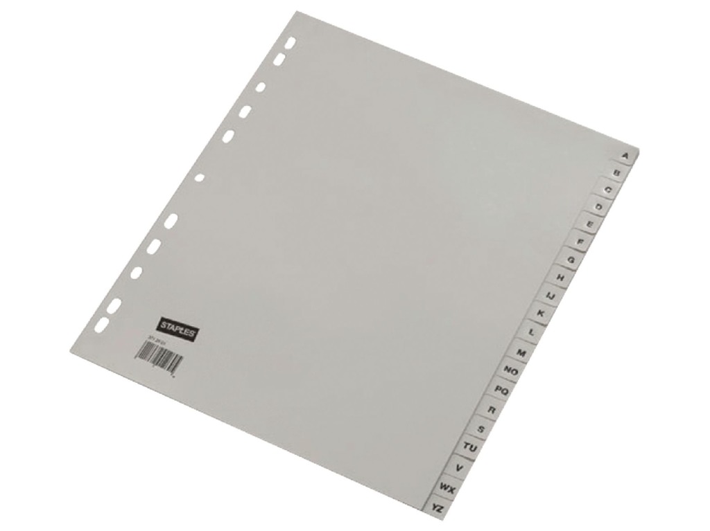 Ahrend Ofc-tab1 Tabs A4 A - Z Grey / Set 20 ks